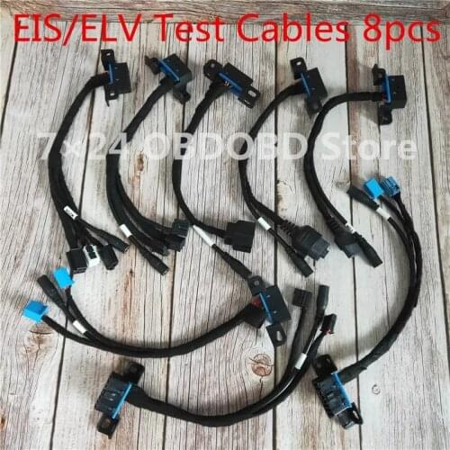 EIS/ELV Test Cables For Benz 8pcs/Set EIS ELV Maintenance Line Work With VVDI MB Tool CGMB CGDI MB