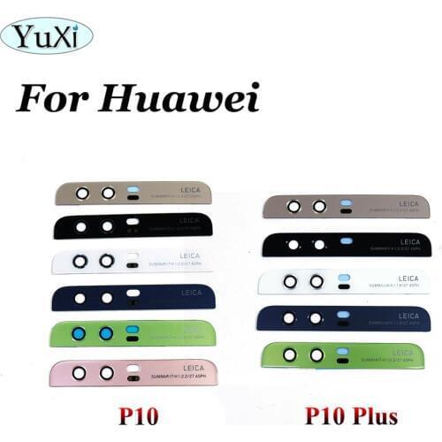 YuXi For Huawei P10 Camera Glass Lens Back Rear Flash Cover with Glue for Huawei P10 Plus Replacement Repair Spare Parts