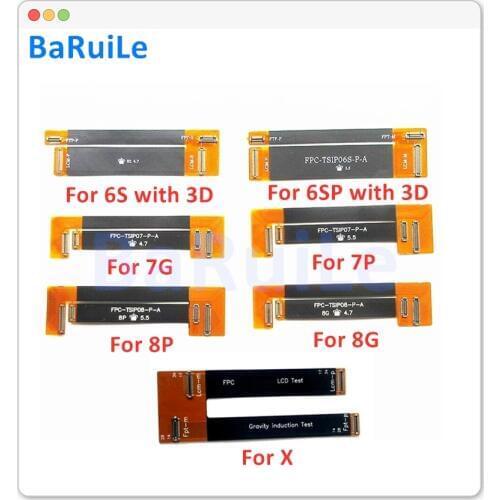 BaRuiLe LCD Display Tester Flex Cable For iPhone 5 5S 5C SE 4 4S 6 6S 7 8 Plus X XS max XR Touch Screen 3D Test Extended Ribbon