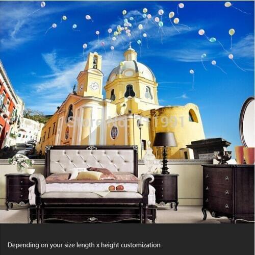 2015 Wall Paper Free Shipping Custom Large Murals Sitting Room Bedroom Tv Do Children Background Wallpaper Greek Mediterranean