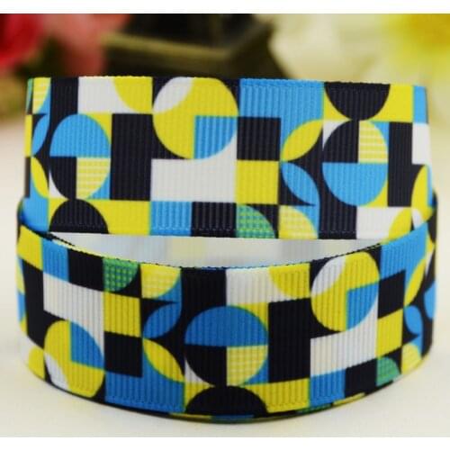 22mm 25mm 38mm 75mm Ruban satin check pattern printed Grosgrain Ribbon Hair Accessories party decoration 10 Yards X-02466