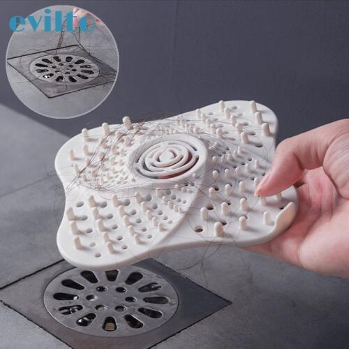 Anti-blocking Bathroom Drain Hair Catcher Hair Stopper Plug Trap Shower Floor Drain Covers Strainer Filter Kitchen Sink Strainer