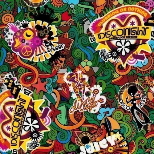 CSCY1035 0.5m wide wtp 50 squrae meters colorful cartoon pattern hydrographics-printing-film