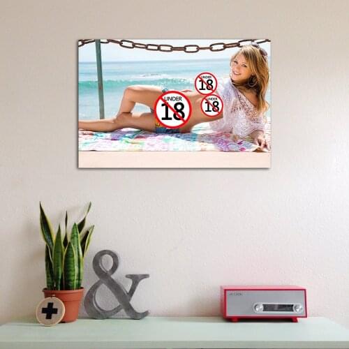 Sexy Blonde Girl Beautiful Woman Photo Decorative Posters and Prints Canvas Painting Wall Art Picture For Living Room Decor