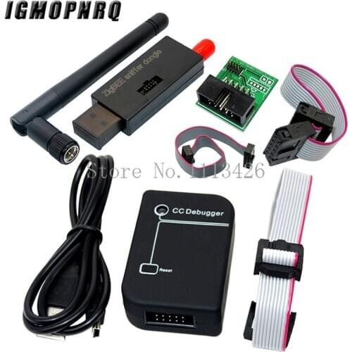Zigbee Emulator CC2531 CC-Debugger USB Programmer CC2540 CC2531 Sniffer with antenna Bluetooth Module Connector Downloader Cable