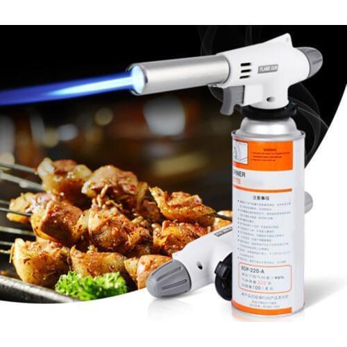 Camping Gas Torch Welding Fire Maker Lighter Butane Flame Portable Metal Flame Gun Welding Gas Torch