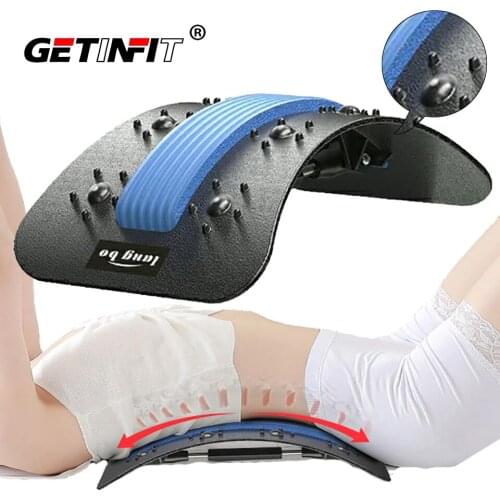 Getinfit Stretch Equipment Back Massager Stretcher Fitness Lumbar Support Relaxation Mate Spinal Pain Relieve Massager Tools