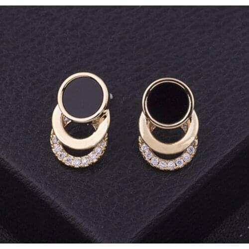 Hot Sale Statement Vintage Rhinestone Clip on Earrings Without Piercing for Women Fashion Earrings Party Gift Bijoux Jewelry