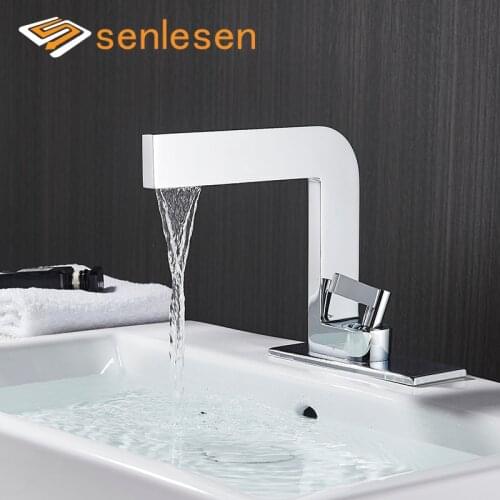 Basin Faucet Retro Chrome Faucet Taps Bathroom Sink Faucet Single Handle Hole Deck Vintage Wash Hot Cold Mixer Tap