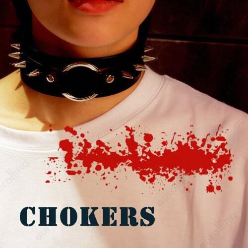 Rivet Punk Rockstar Rockband Choker School Girl BDSM Necklace