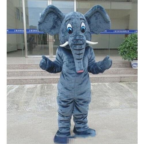 Elephant Mascot Costumes Dress Halloween Outfit Suit Adults Size Birthday Party