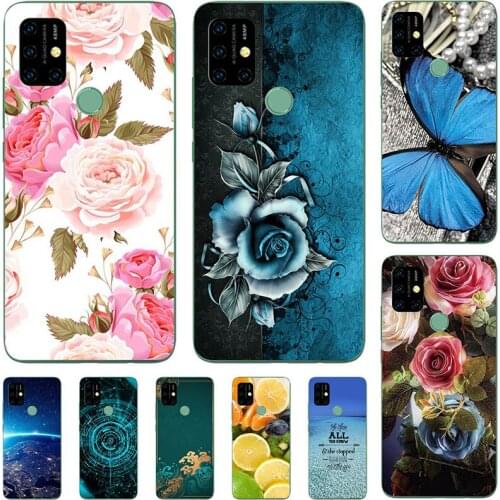 Fashion Flower Case For Umidigi A7 Pro A7Pro Cover For Umidigi Power 3 Power3 Soft Silicone Cat Printing Capa Back Coque