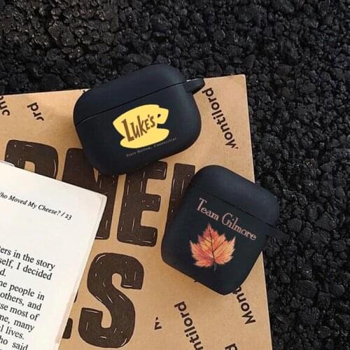 Fashion Gilmore Girls black TPU silicone Bluetooth Airpod cover For Airpods 1/2 Airpods pro 3 TPU soft case