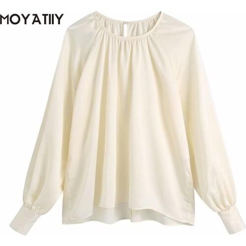 Атласные блузки MOYATIIY China At AliExpress