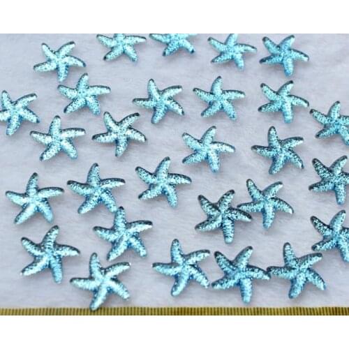Set of 300pcs Bling blue Starfish Hair Swirls Cabochons 20mm wholesale free shipping
