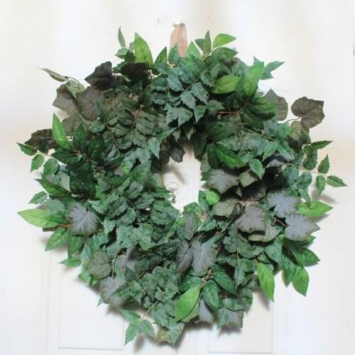 New Spring Green Plant Ring Large 24in Door Decoration Wall Decoration Door Decoration Imitation Plant Door Decoration