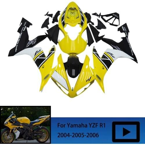 For Yamaha YZFR1 2004 2005 2006 ABS injection fairing kit, Motorcycle YZF R1 r1 04 05 06 body protection fairing