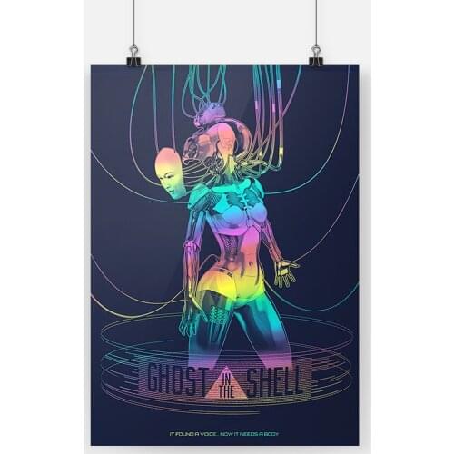 Ghost in the shell anime poster canvas painting decor wall art pictures bedroom study home living room decoration prints poster