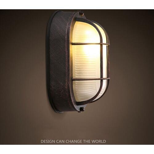 Simple Creative Fashion Wall Lamps LOFT Retro Modern iron Lights LED Bulb Modern Balcony Bedroom Home Lighting Dhl Free