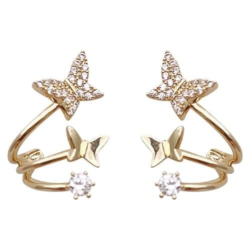 Luxury Women Engagement earring Full Paved CZ Stone Silver Color Elegant Simple Female Jewelry earring Hot Sale women jewelry