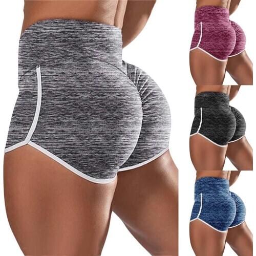 Women Shorts Sexy High Waist Sweat Absorbant Running Yoga Shorts Elastic Sweatpants Womens Clothing Summer