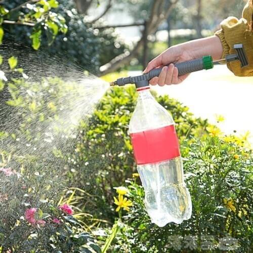Trolley Gun Mini Water Bottles Plastic Sprayer Head Pesticide Spraying Head Garden Bonsai Pressure Sprayer Agriculture Tools