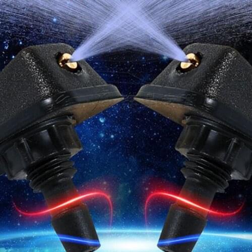 Universal 2pcs car windshield washer nozzle for Volkswagen vw POLO Tiguan Passat Golf EOS Scirocco Jetta Bora Lavida Touareg