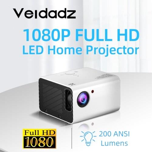 VEIDADZ New T10 LED 1920*1080P HD Android Movie Video Player Portable Home Theater Projector With Trapezoidal Correction
