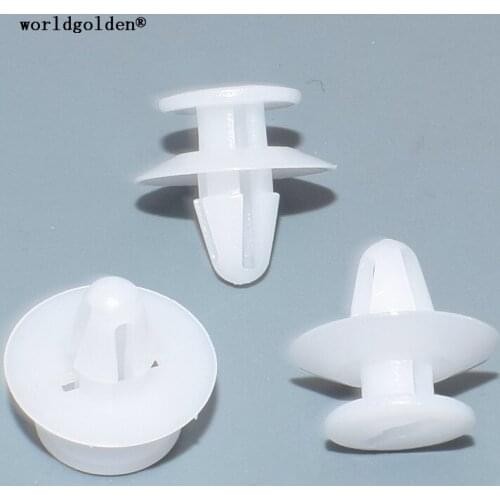 Worldgolden 100pcs plastic fasteners Door Trim Panel Retaining Clip for Ford#1214485
