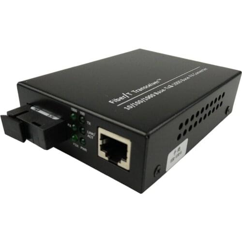 1pair 1000Base 1.25G SC Netlink 20Km Fiber Optical media converter singlemode Simplex Optic RJ45 20KM Fiber Optic Transceiver