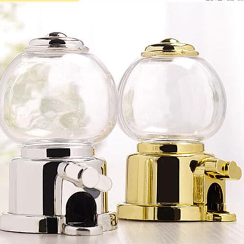 1PC Sweets Mini Candy Machine Bubble Toy Dispenser Coin Bank Kids Toy Home Decoration Christmas Birthday Gift