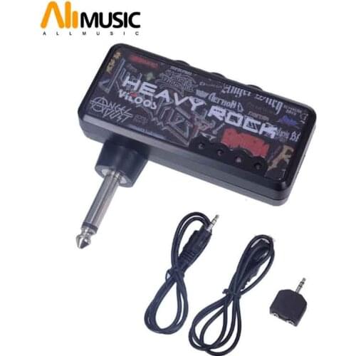 Free Shipping Portable Guitar AMP Plug In Amplifier USB Rechargeable-Heavy Rock Effect AMP