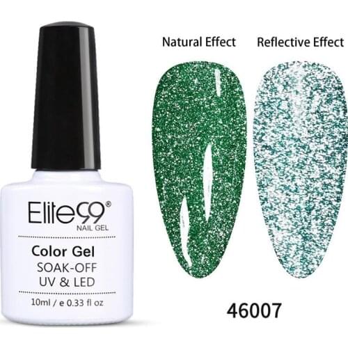 Elite99 10ml Sparkling Diamond Gel Nail Polish 10ml Glitter Nail Gel Nail Art Vernish Semi Permanent Top Coat Base Gel Varnish