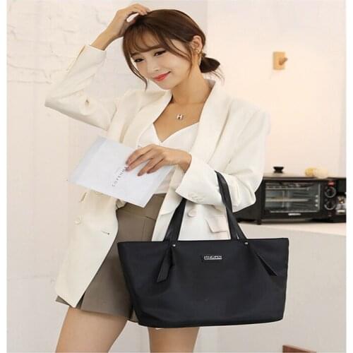 Large Capacity 100 Hand-Held Nylon Single Shoulder Tote Bag KM1004