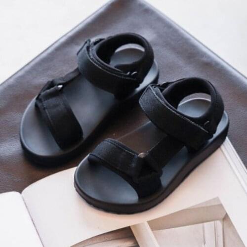 Infant New Black Barefoot Shoes Summer Baby Girls Boys Beach Sandals Baby Toddler Soft Bottom Sports Shoes Children Summer Shoes