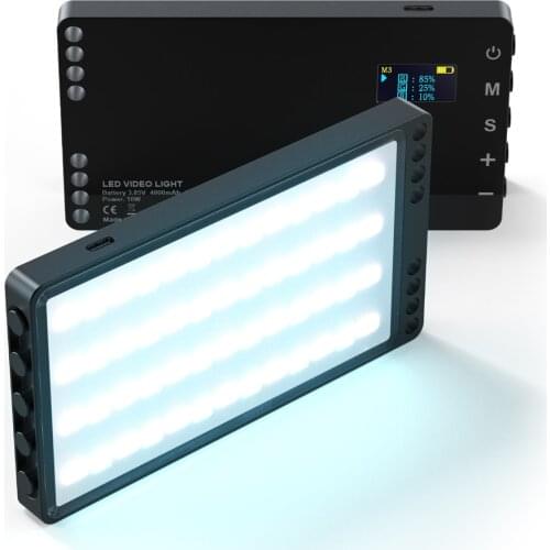 RGB LED Video Light Full Color Output Kit Dimmable 2500K-8500K With DSLR Camera Mount For Photography Studio Live Broadcast