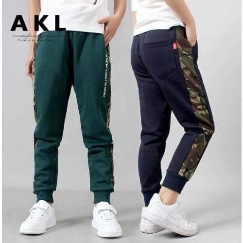 Kids pants cotton autumn and winter new camouflage sports childrens clothing students boys and girls pants baby clothes