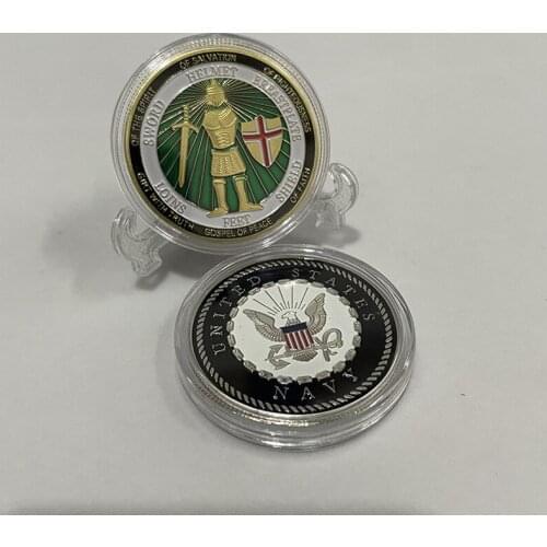 The Armor of God in America is Complete Custom Made Warrior Avenger Commemorative Coin Armor Archery Coin Love Gift
