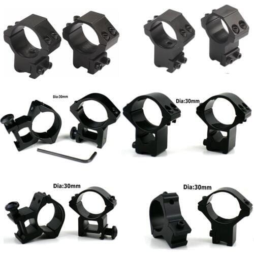 2PCS/lot Hunting Riflescope mount 30mm Dia Ring 11mm / 20MM dovetail rail high profile Low Profile for rifle scope hunting mount