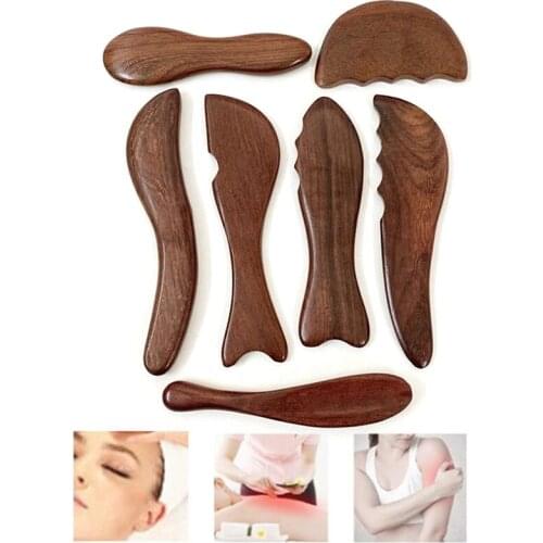 1PC Wood Massager Presotherapy Tools Body Foot Reflexology Shiatsu Thai Massage Scraping Board Massage Tool