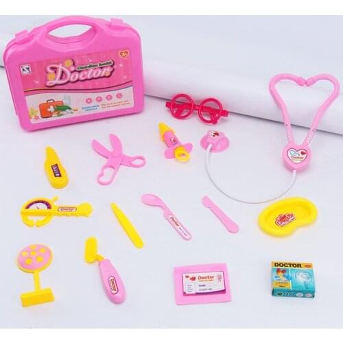 Doctor Toy Set Kids Suitcase Medical Tool Nursing Pretend Play Kit Simulation Injection Medicine Role Play Toy For Children Gift