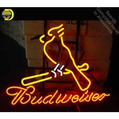 Neon Sign for BUDWEISER ML Bird Neon Bulb sign handcraft neon light light Decorate Room handmade anuncio luminos personalised