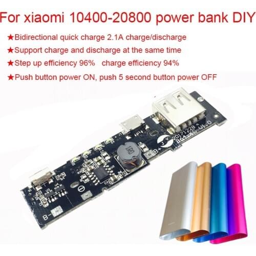 Updated Power Bank Charger Circuit Board Two-way Fast Quick Charge Lithium Battery Boost Power Module 5V 1A 2A