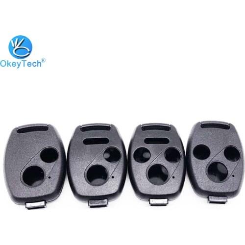 OkeyTech 2 2+1 3 3+1 Buttons For Honda Accord JAZZ CRV Odyssey Pilot 2007-2013 Car Key Shell Replacement Cover Case Fob No Blade