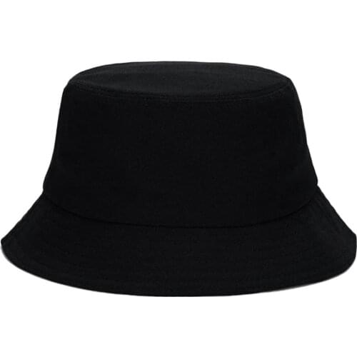 Korean Adult Kids Summer Foldable Bucket Hat Solid Color Hip Hop Wide Brim Beach UV Protection Round Top Sunscreen Fisherman Cap