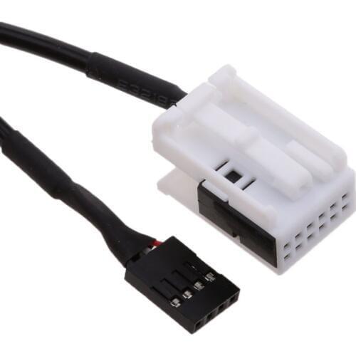 USB 3.5mm AUX Adapter Cable Socket Direct Fitment for VW Passat B6 B7 Touran