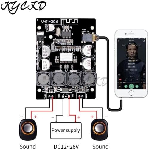 TPA3118 Bluetooth-compatible Amplifier Board Digital Audio AMP 30W+30W 2.0 Channel with 3.56mm AUX Jack For 4/6/8 Ohms Speker