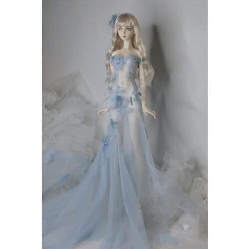 1/4 1/3 Scale BJD Clothes Translucent Vintage Mermaid Fairy Dress For BJD/SD MSD SD13 Big Girl Doll Accessories C1042