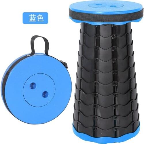 Portable Folding Stool Outdoor Fishing Stool Adjustable Telescopic Stool Home Shoe Changing Stool Telescopic Folding Stool
