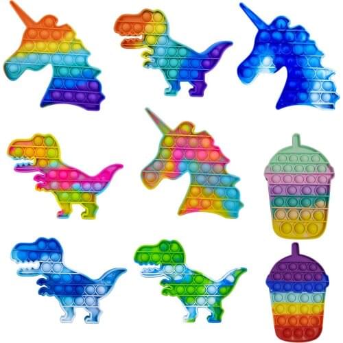 Push Bubble Kid Simple Dimple Fidget Pops Toy Adult Gamepad Antistress Hand Push Bubbles Sensory Toy for Children Autism Need